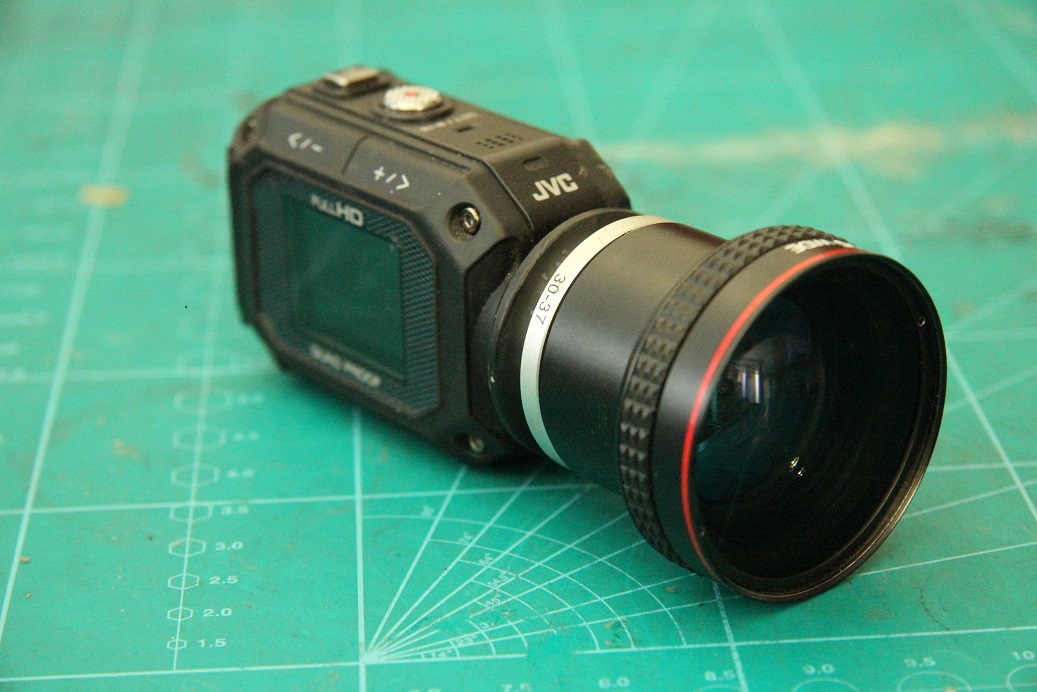 30mm. Filter Thread On JVC GC-XA1 Adixxion Camera