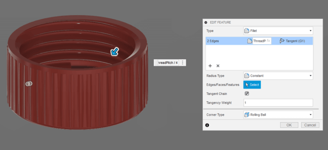Parametric Bottle Cap Generator