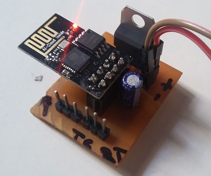 Plug and Play Board for IOT Module ESP8266-01