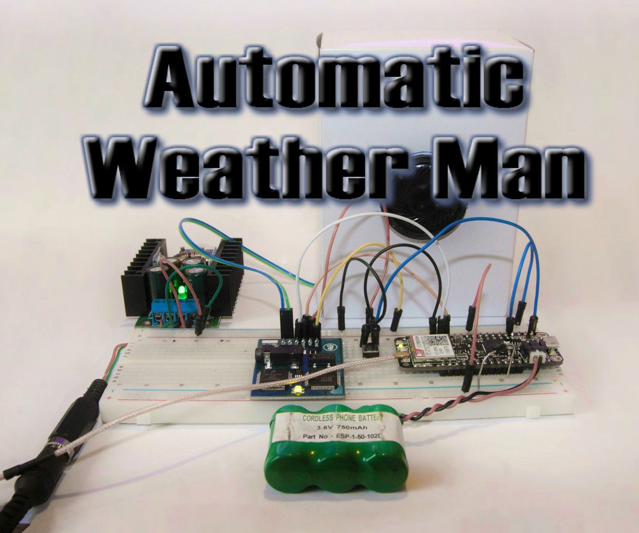 Arduino PHP Text and Data to Speech - an Automatic Weatherman