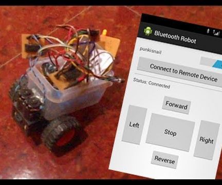 Mobile robot controlled using bluetooth