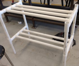 PVC Pipe Shoe Rack