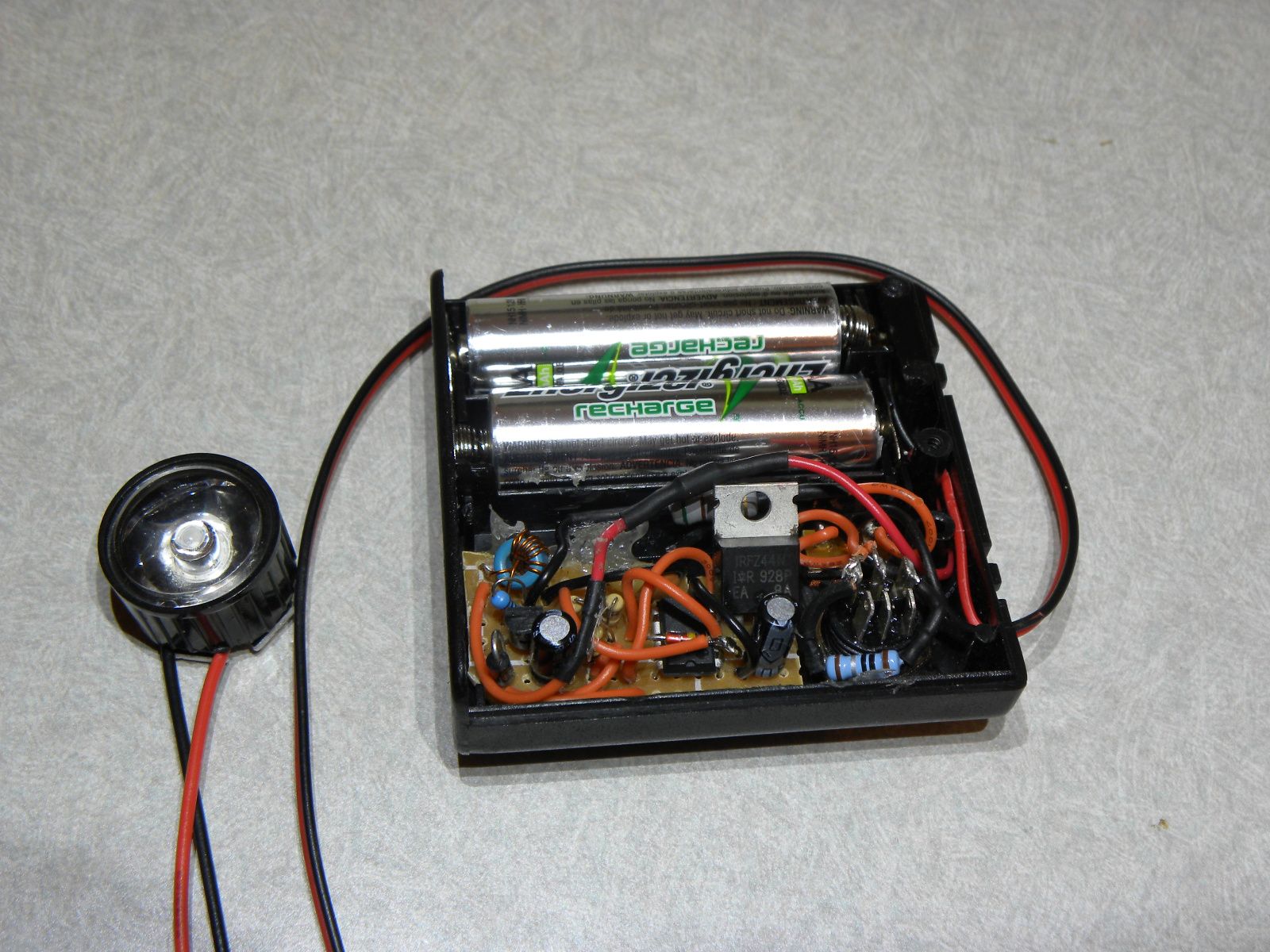 3W LED Strobe - 2 AA Batteries and Joule Thief