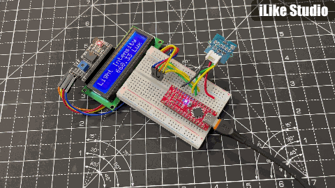 BH1750 With 16X2 LCD: