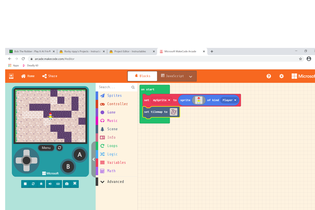 Create a Fun Block Game With MakeCode Arcade : 10 Steps - Instructables