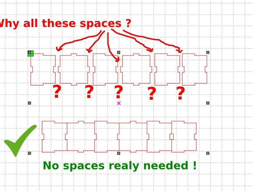Laser Cutting, Why Space the Parts?