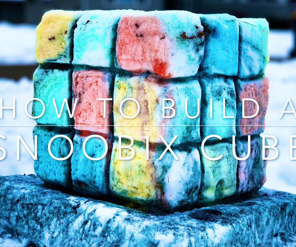 Snoobix Cube (Easy Step by Step Rubix Cube Snow Sculpture)
