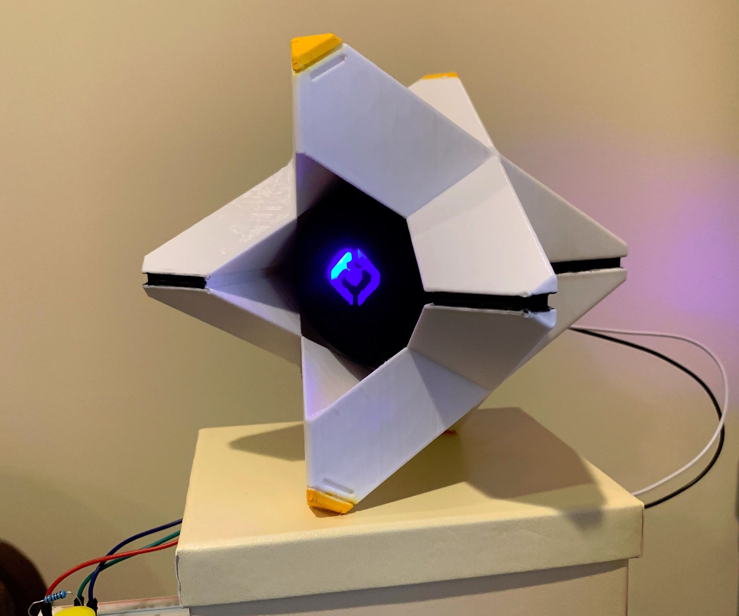 3D Printed Destiny Ghost Light With Arduino Uno
