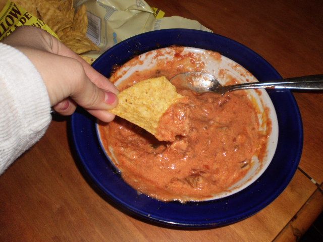 The Best Mexican Chip Dip in the whole entire world! :) (well my world)