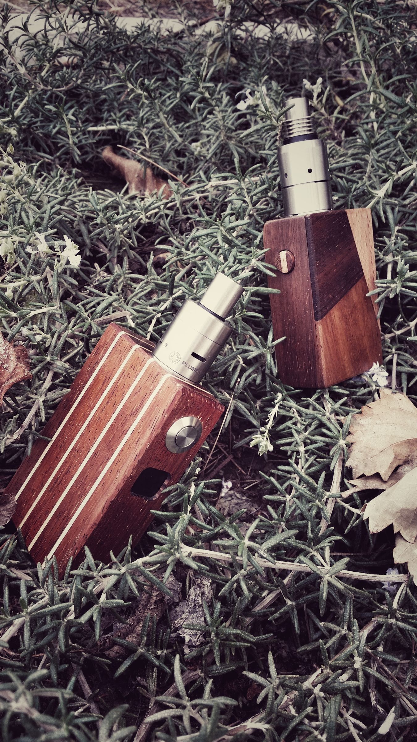 (e-cig) 2 Mods De Madera Bottom Feeder, Electronico Y Mecanico 