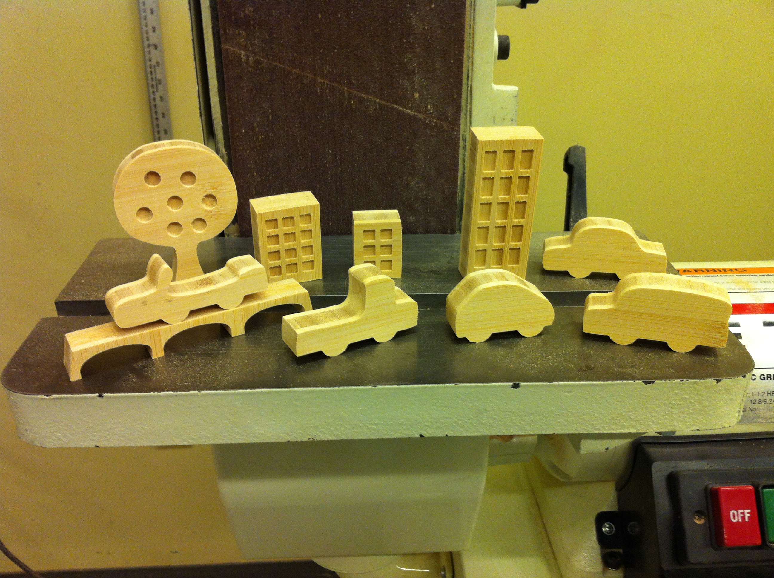 Building a Tiny City Landscape From Scrap (wood)