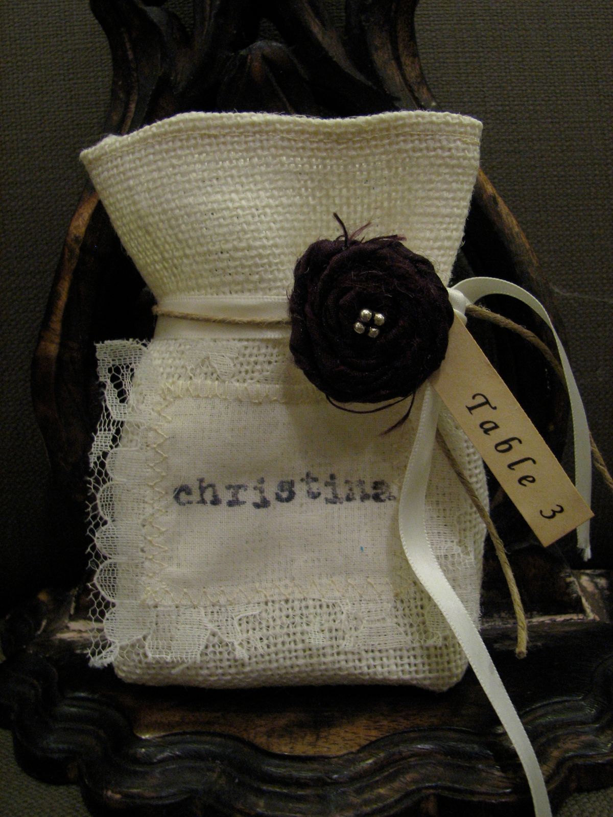 Escort and favor bags
