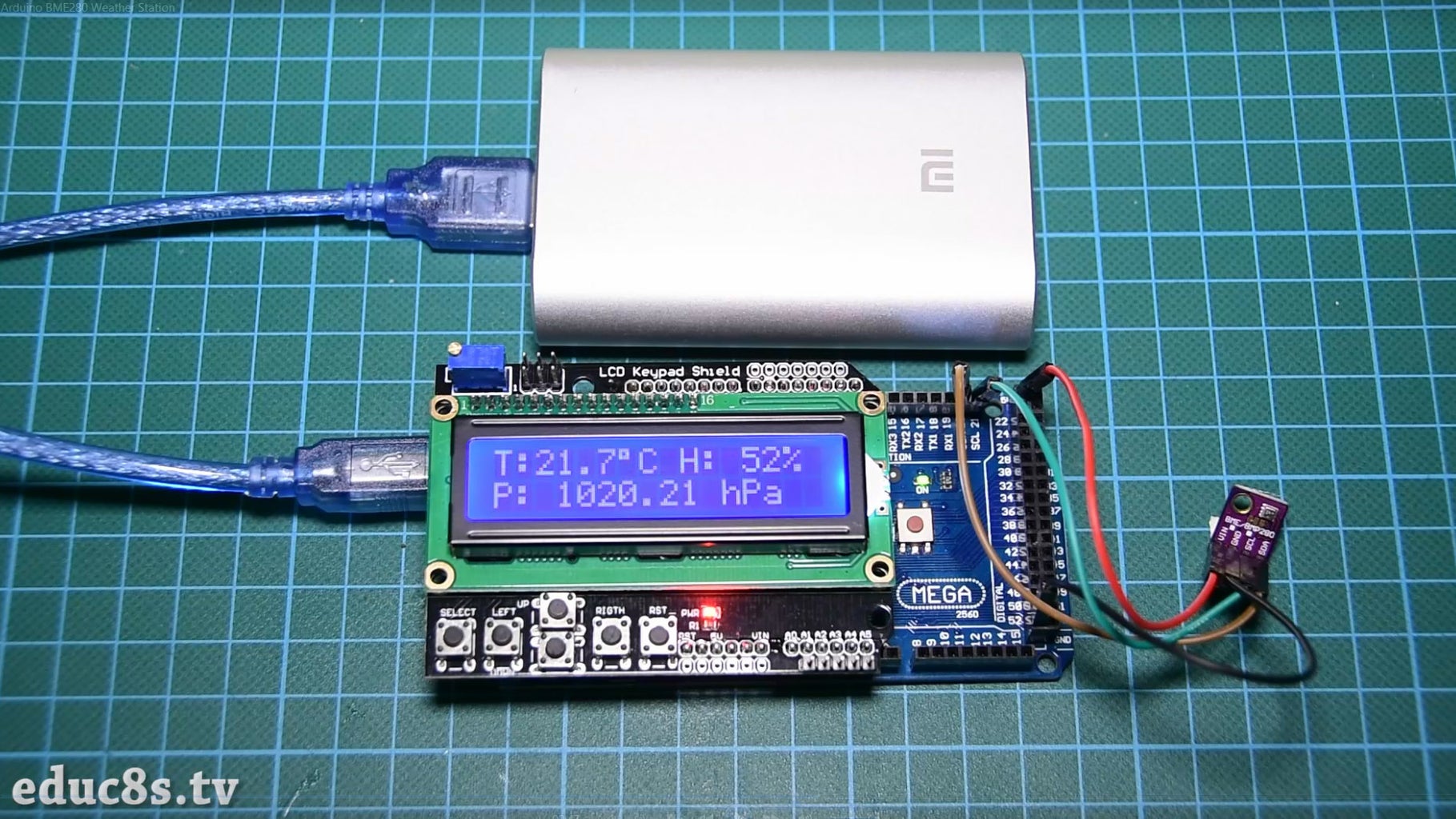 Arduino Easy Weather Station With BME280 Sensor : 6 Steps (with ...