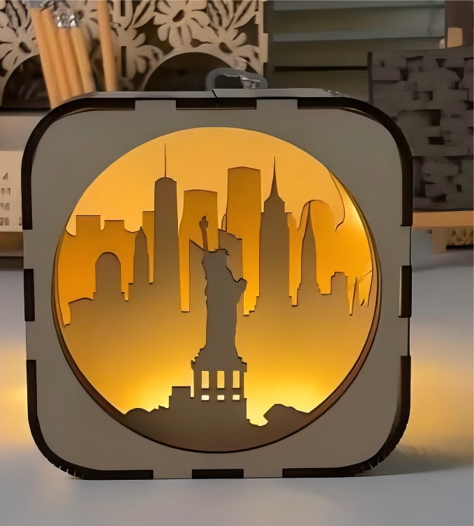 How to Make New York Bedside Lamp | Laser Cut | Landmark,Lighting