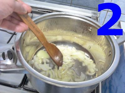Fry the Onion and Meat