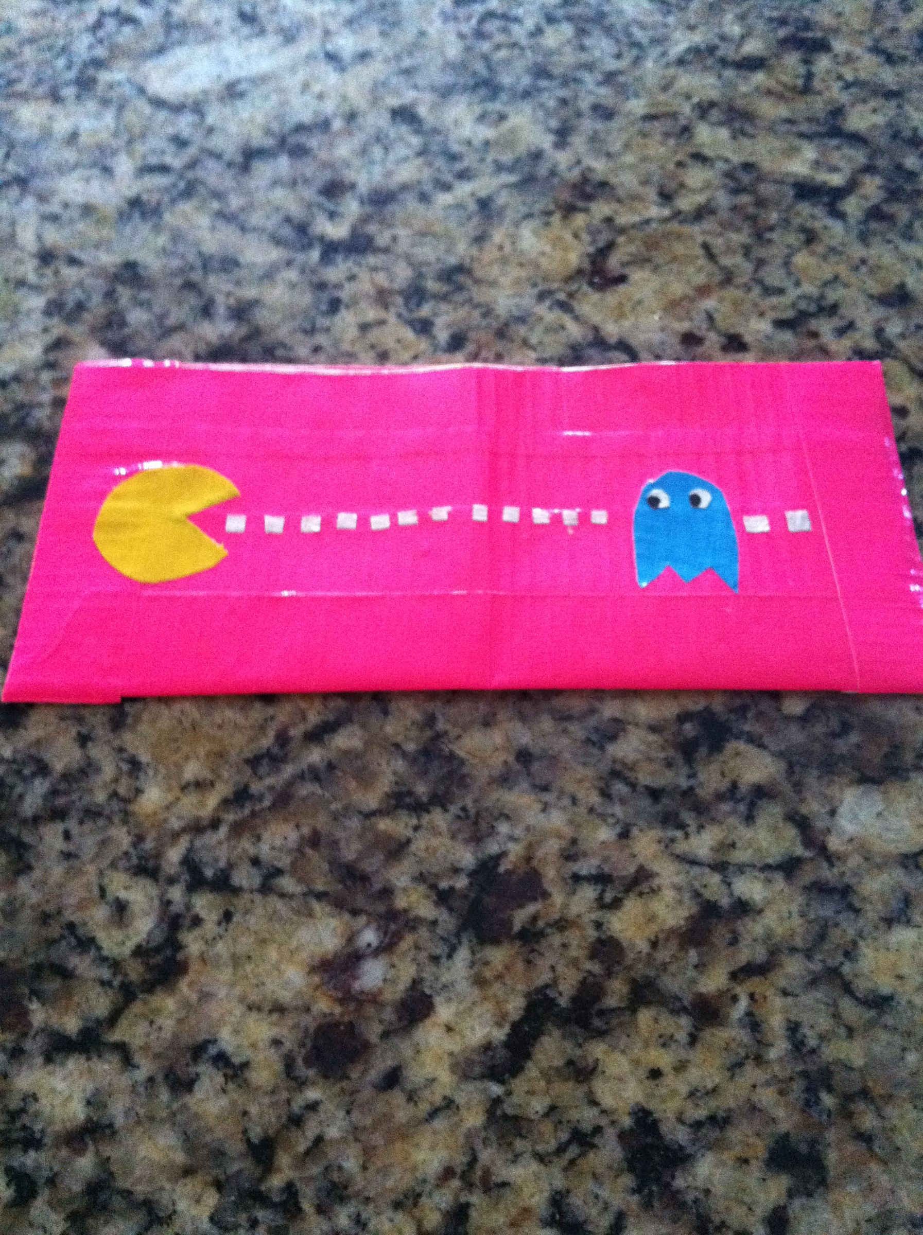 Pac Man Duct Tape Wallet