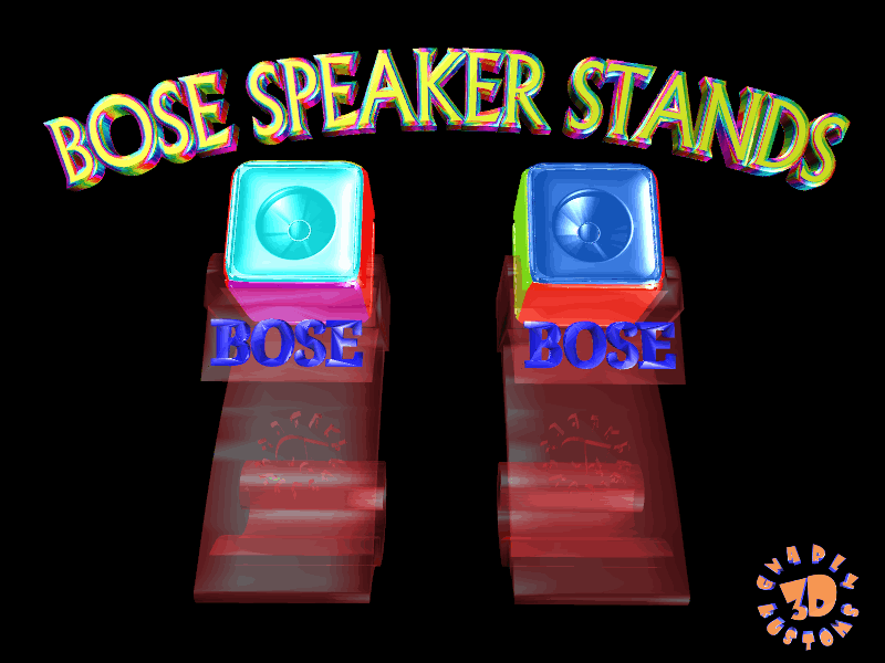 BOSE TRANSPARENT SPEAKER STANDS