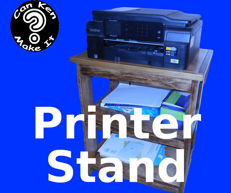 Make a Pocket Hole Printer Stand