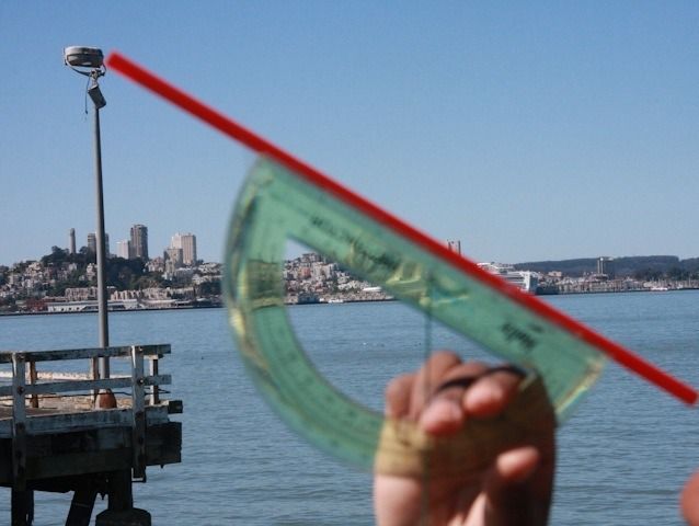 Using a clinometer to measure height