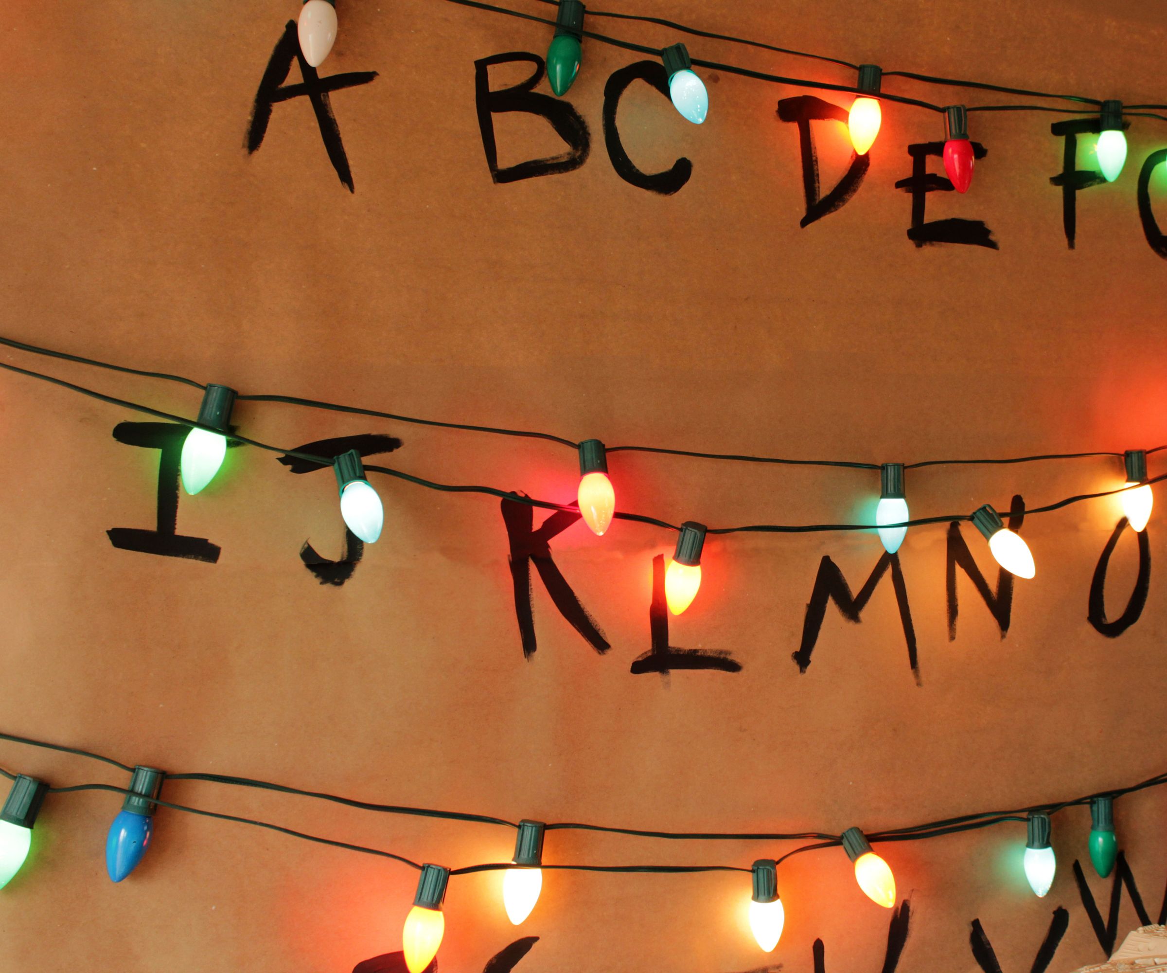 Stranger Things Alphabet Wall