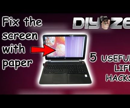 5 USEFUL LIFE HACKS (Fix Laptop Screen With Paper)