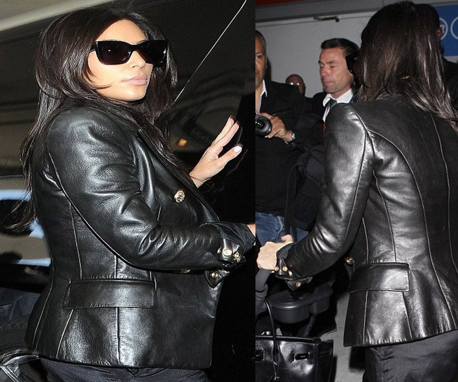 Kim Kardashian Paris Airport Jacket