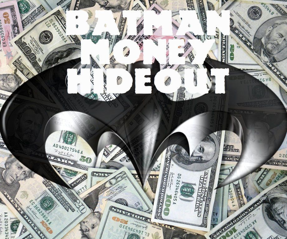 BATMAN MONEY HIDEOUT Paper Plane