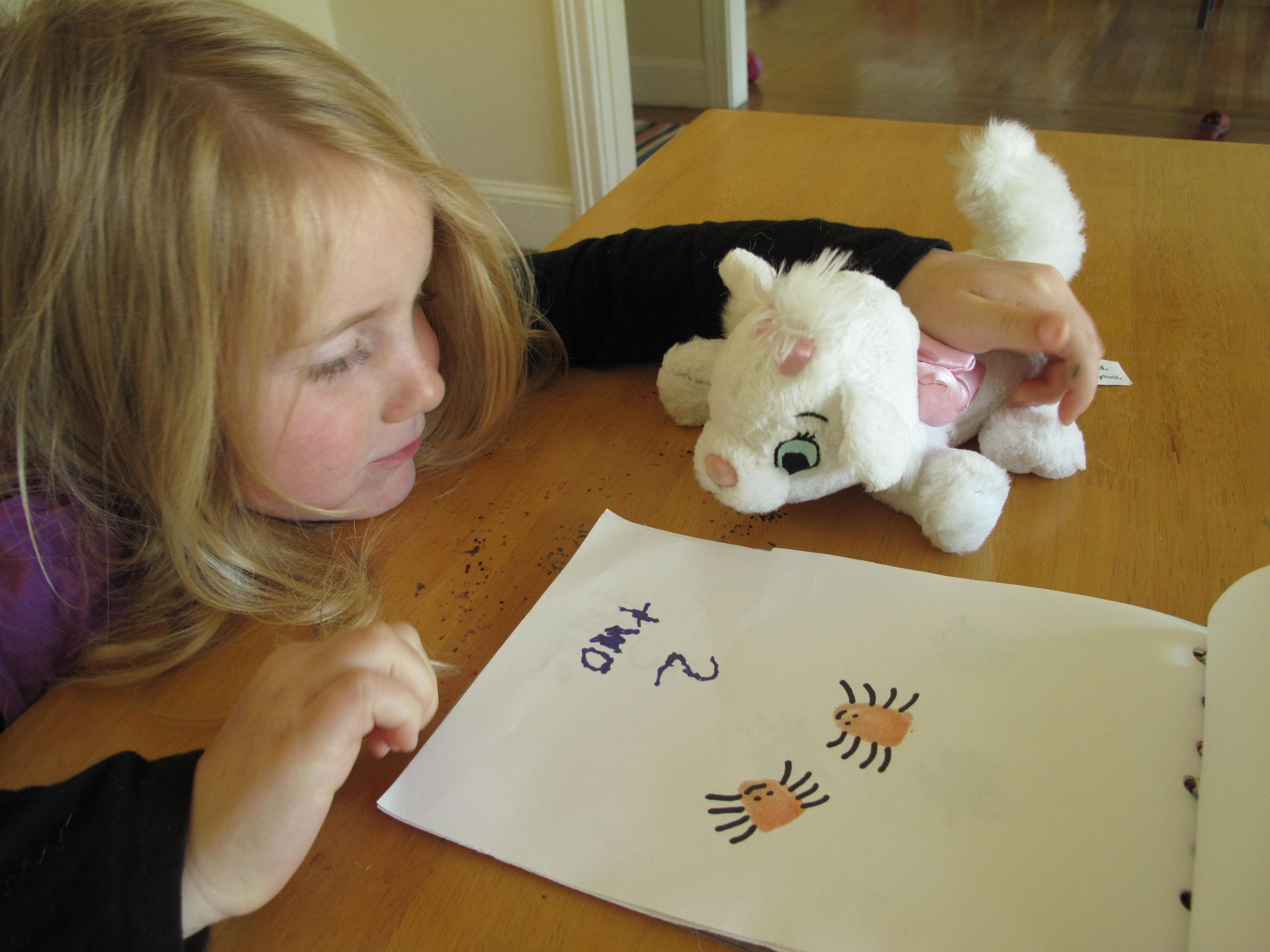 Make a spooky spider counting book with your toddler