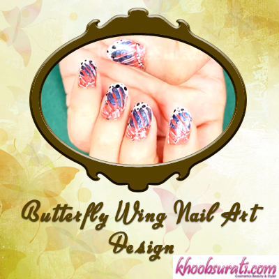 Butterfly Wing Nail Art Design