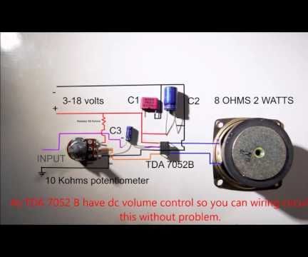 How to Connect Tda 7052B to Volume Control