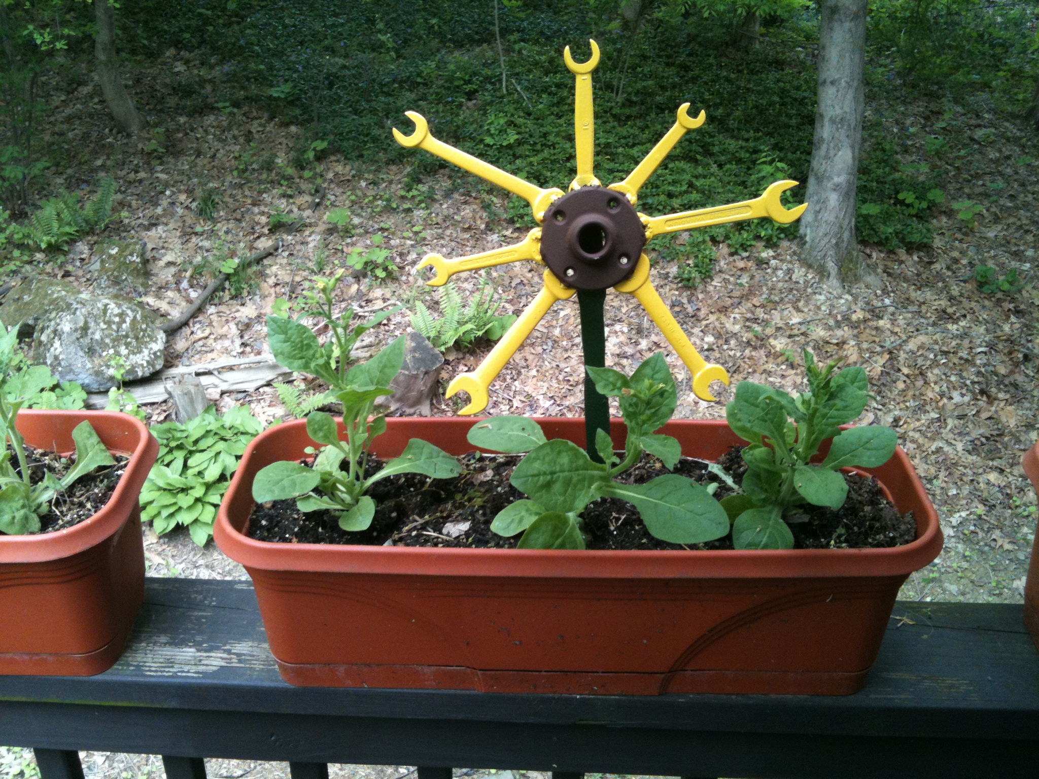 Garden Flowers From Rusty Wrenches