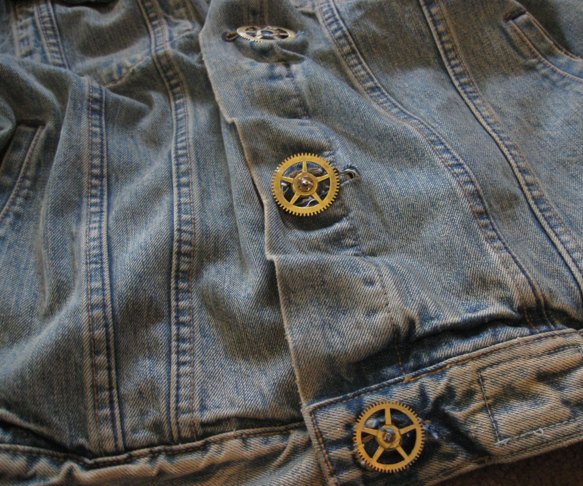 Steampunk Gear Buttons