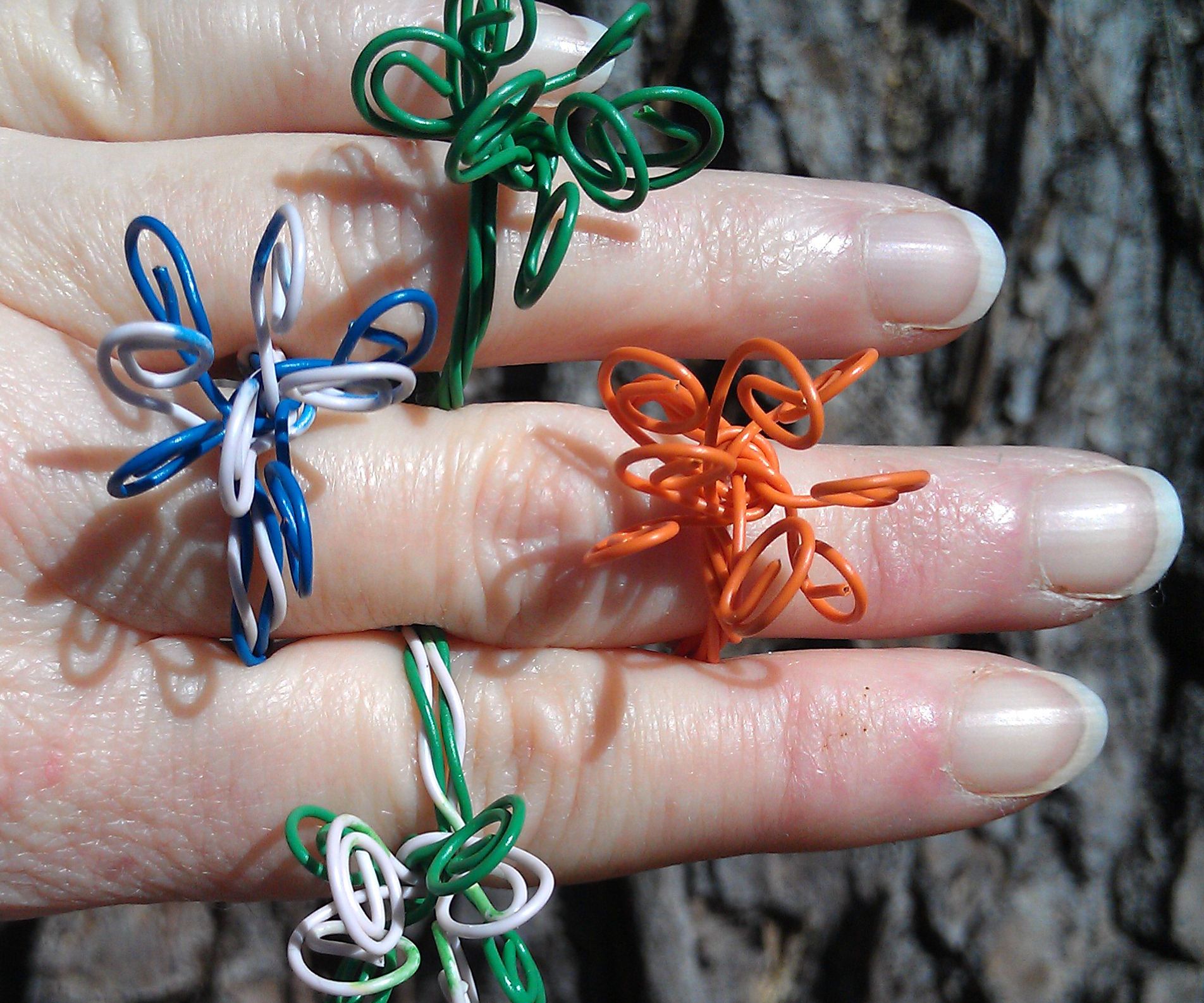Colorful Wire Rings