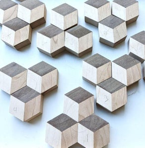 Assemble the Tumbling Block Panel