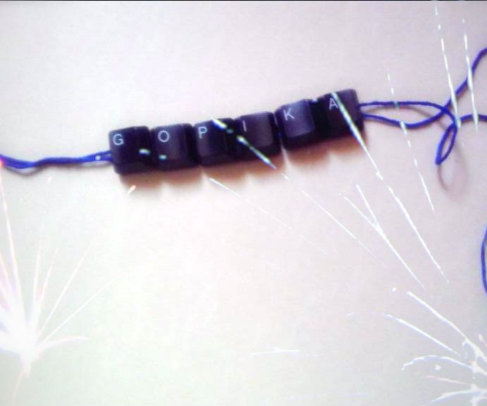 Wrist Band Using Keyboard Keys