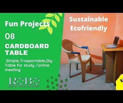 Portable Cardboard Laptop/Study Table : 3 Steps (with Pictures ...