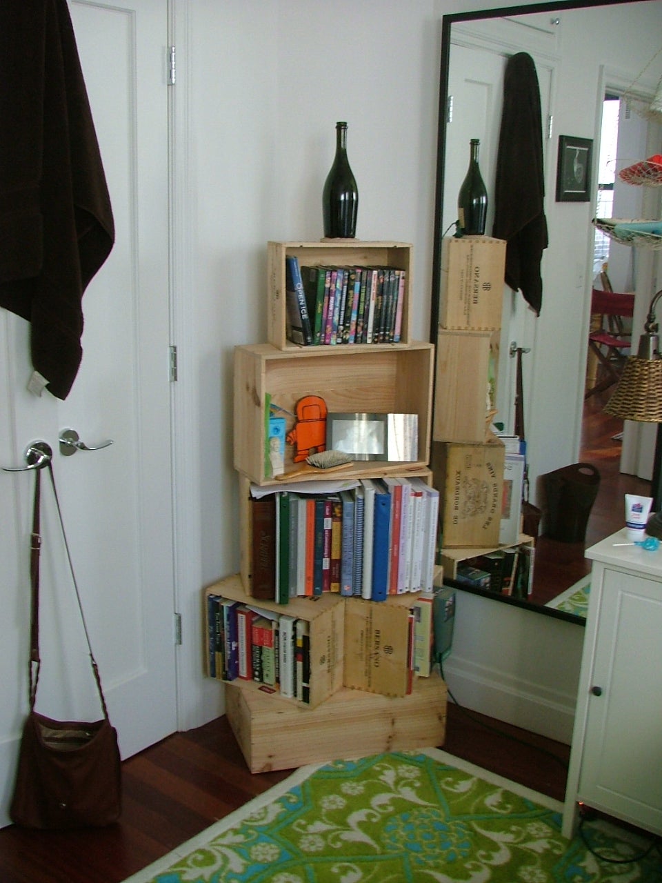 Wine Crate Bookshelf
