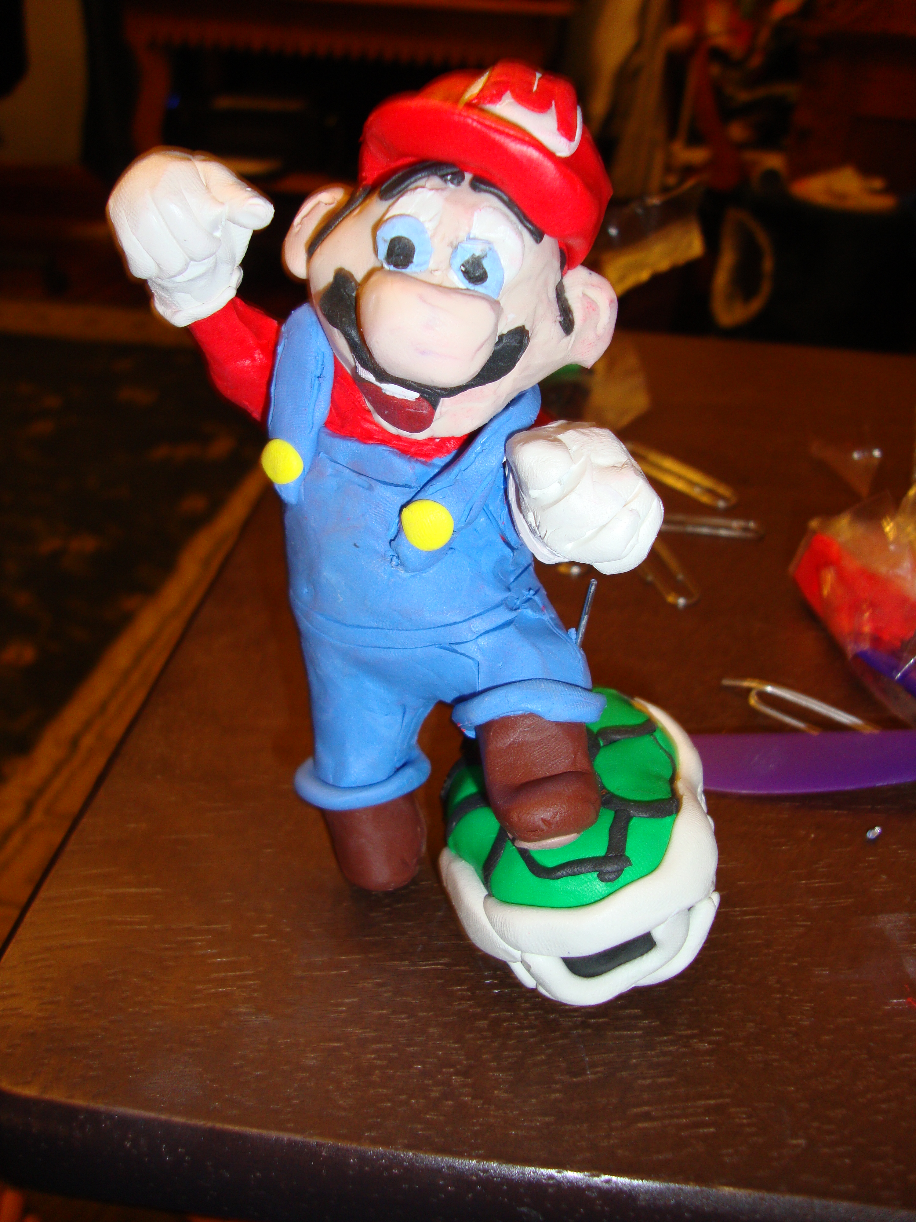 Super Mario Brothers Polymer Clay Sculpture