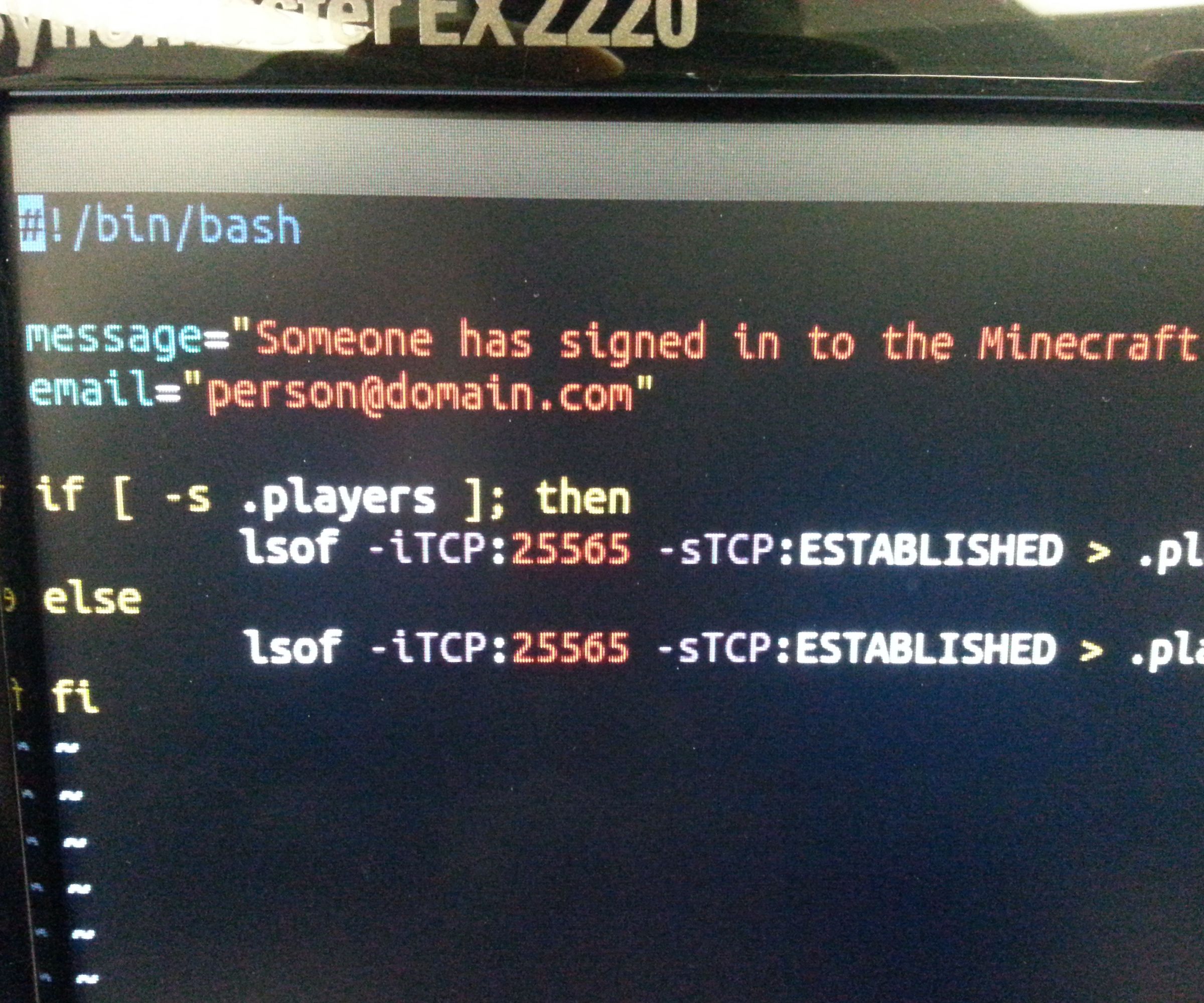 Make Your Minecraft Server Tell You When Players are Online