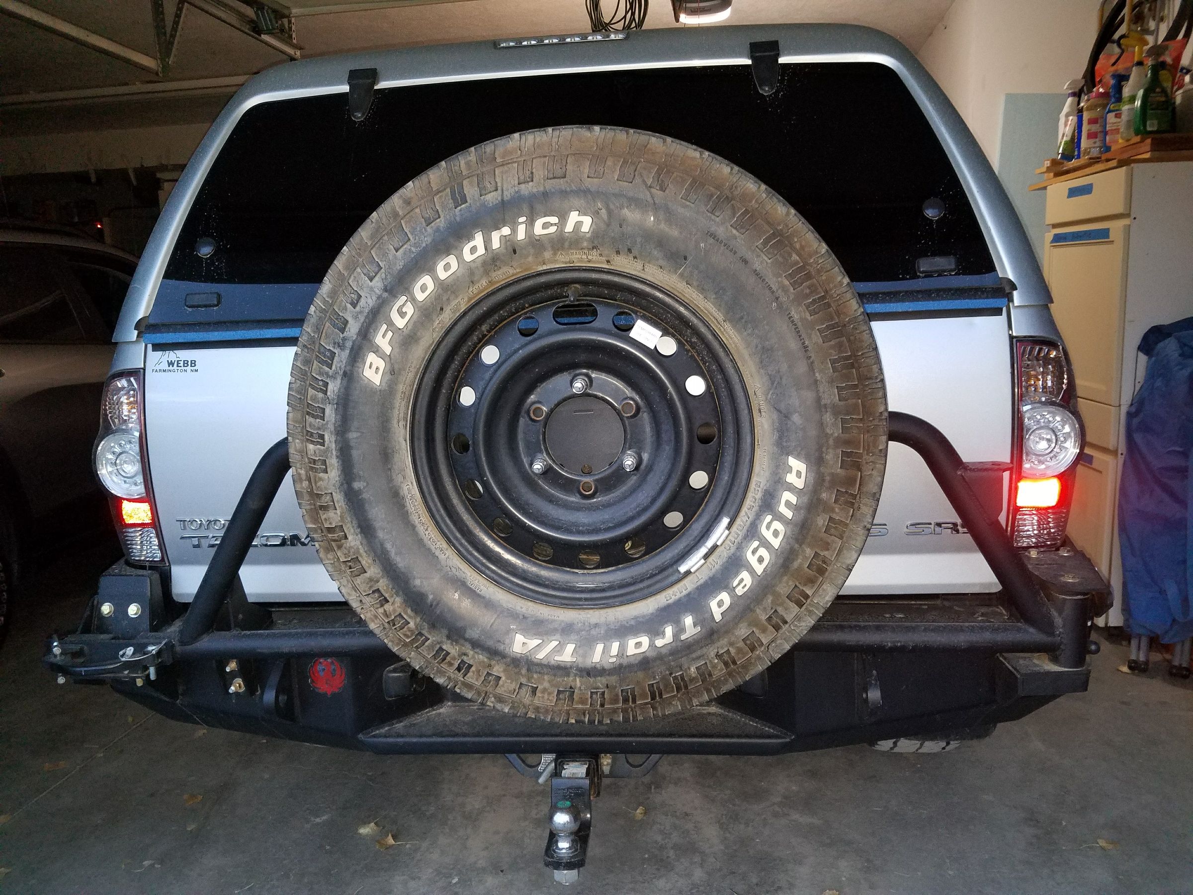 Jerry Can Holders for FabFours Spare Tire Carrier 6 Steps (with
