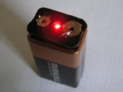 Simple LED Torch - Made From Recycled Battery