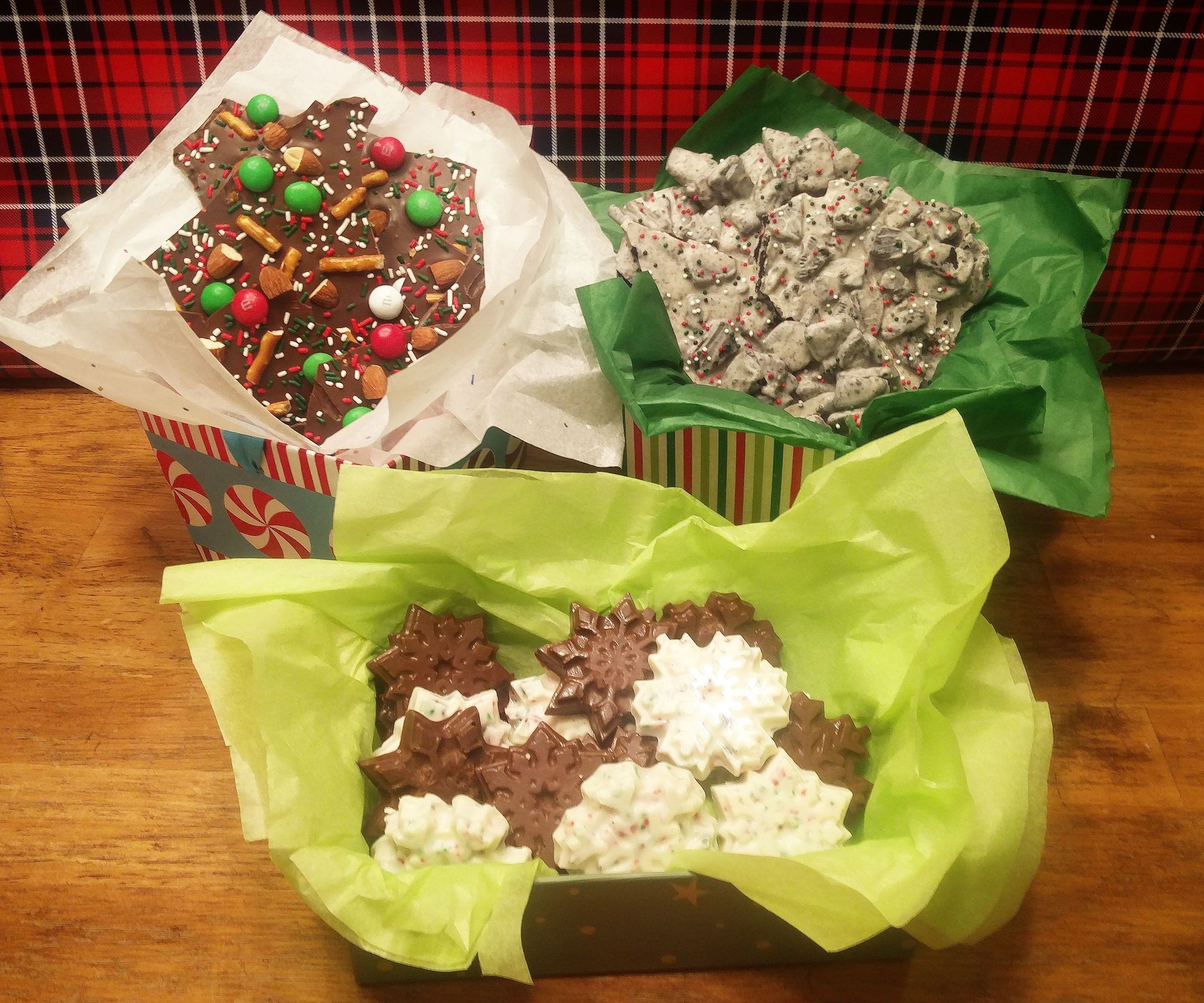 Chocolate Bark Four Ways