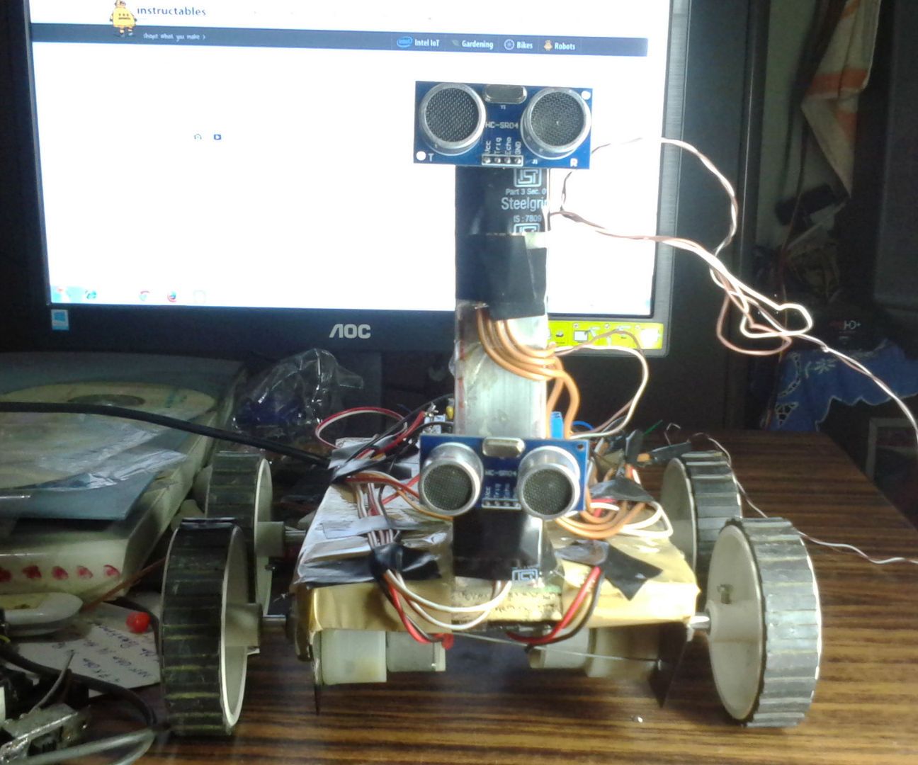 Self Obstacle Avoiding Robot