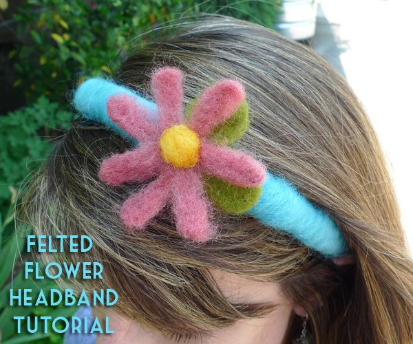 Felted Flower Headband Tutorial