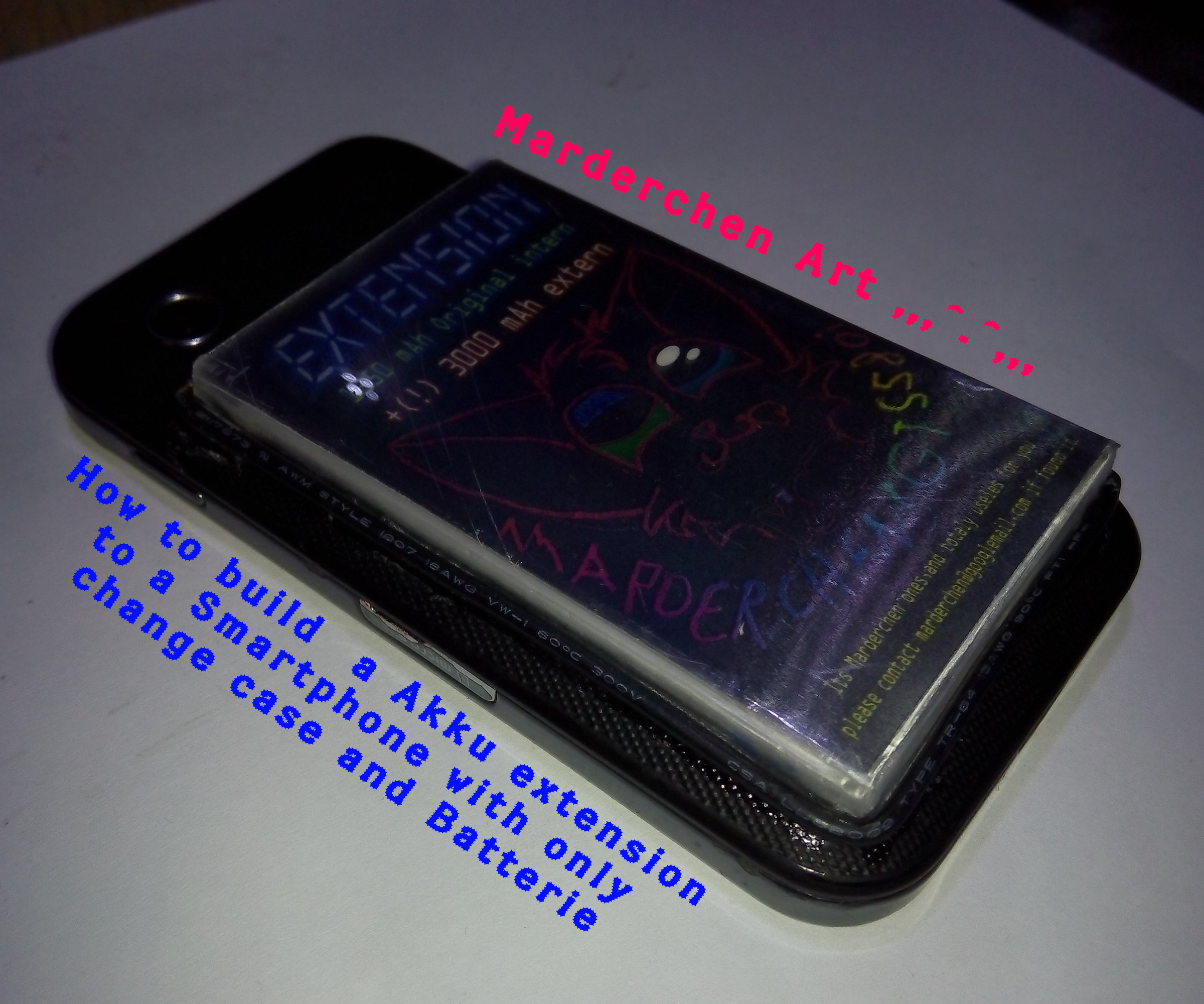 How to add a aditional battery to a smartphone (for using it days)