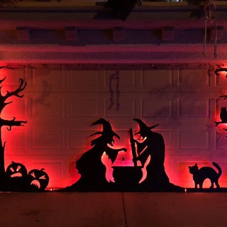 Halloween Garage Door Silhouette 6 Steps With Pictures