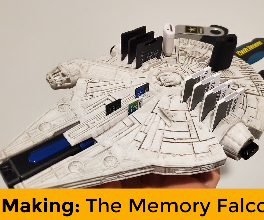 How to Make the  Millennium Falcon Into the Memory Falcon and Bring Out 3D Print Detail