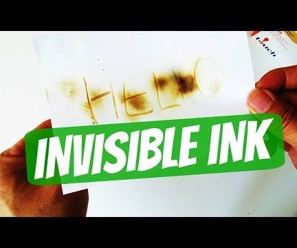 How to Make Invisible Ink