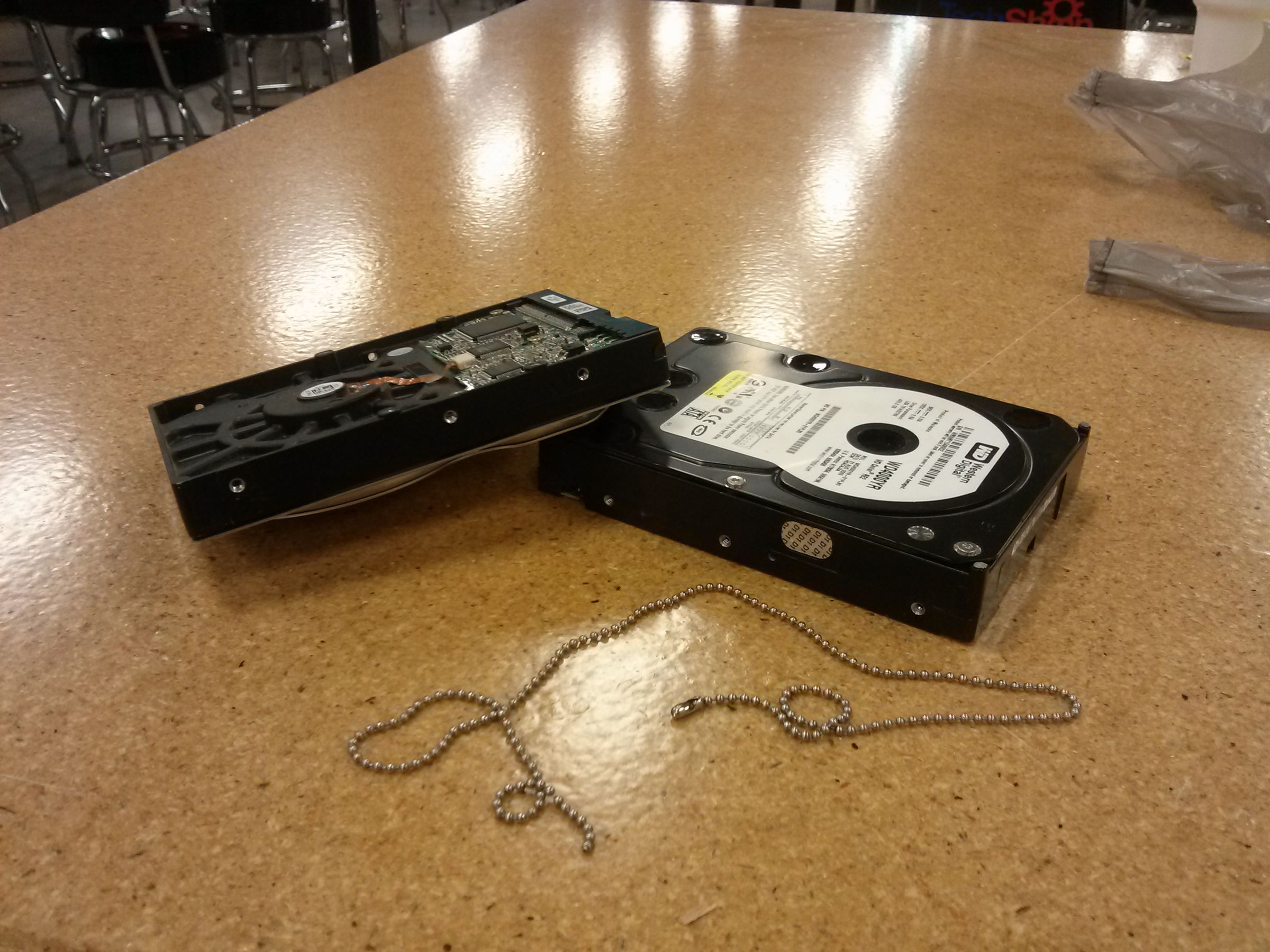 Take Apart Computer Harddrives and Make a Cool Necklace