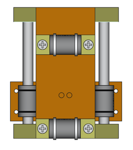 Assembling the Pen Lifter (Z-Axis Rails to X-Axis Carriage)